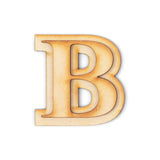 2 Pack Official Greek Wooden Letters for Crafts, Beta - 2 Classic Font Double Layer Wooden Greek Letters - Precision Cut Natural