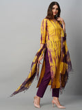 Gosriki Women'S Cotton Blend Straight Printed Kurta With Pant & Dupatta (Barsana Yellow-Gs_S_Yellow_Small),Yellow,,B0CGD52BHR