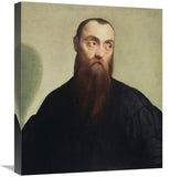 Portrait Of A Bearded Man-Canvas Art-18.92X22