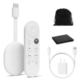 Google Chromecast with Google TV - Streaming Entertainment with Voice Search - Watch Movies, Shows, and Live TV in 4K HDR Stream