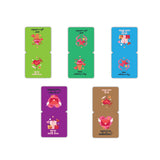 woopme Happy Love Day Magnetic Bookmark for Students Kids Book Lovers Readers Gift Magnetic Page Clips Folding 5 PCs