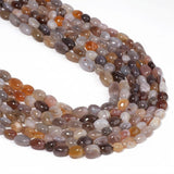 Yochus Irregular Persian Agate Stone Beads for Bracelets 8-10mm, Blue Gemstone Bead for Jewelry Making Strand 15 Inch (45-50pcs)
