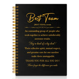 PUVOXHO Best Team 160 Blank Pages Spiral Notebook, Teamwork Gifts for Staff, Employee Thank You Gifts, Dream Team Presents for C