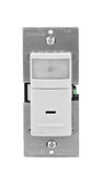 Leviton Decora Motion Sensor In-Wall Switch, Auto-On, 2.5A, Single Pole, IPS02-1LW, White