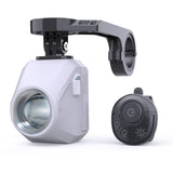1600 Lumen Bike Lights for Night Riding 4000mAh Rechargeable Bicycle Light with Remote Control, IP66 Waterproof Super Bright Und