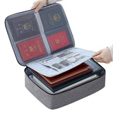 Anadi Document Bag With Lock File Storage Case With WaterResistant Zipper Multipurpose Document Safe Portable Travel Home Organ