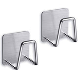 Fezda 2 Pcs Stainless Steel Adhesive Sponge Holder for Kitchen Sink | Waterproof Caddy Organizer | Rustproof Sponge Rack for Scr