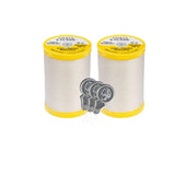 Coats & Clark Cotton All Purpose Sewing Thread 100% Mercerized Cotton 225 Yards Each Spool S970 2 Pack Bundle with 3 Bellas Cra