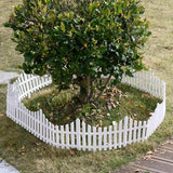 Klick N Shop Decorative Garden Fence Border (2 Pcs Panels,78 X 34 Cm), Interlocking Plastic Picket Fence With Stakes, Outdoor La