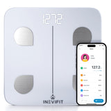 INEVIFIT Smart Body Fat Scale, Highly Accurate Bluetooth Digital Bathroom Body Composition Analyzer, Measures Weight, Body Fat,
