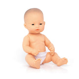 Miniland Doll 12 5/8'' Asian Boy (Polybag) - Made in Spain, Anatomically Correct, Quality, Inclusion