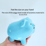 PIG WORLD Piggy Bank for Adults Must Break to Open,Piggy Bank for Kids Safe,Ceramics alcancias De Dinero para Adultos Nios,Real