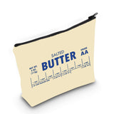 WCGXKO Salted Butter Makeup Bag - Funny Baking Gift for Butter Lovers