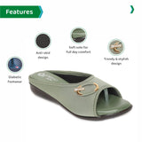 Ortho Joy Fancy Doctor Slippers | Soft Slipper For Women | Comfortable Footwear For Women Stylish,Light Green,8,B09VLD7ZP3