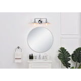 Living District Etude 2-Light Mid-Century Metal Wall Sconce In Chrome