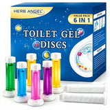 Toilet Gel Stamps, 6 Pack 84 Count Flower Shaped Toilet Bowl Cleaner Gel