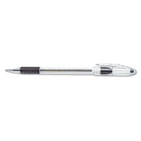 Pentel BK91A R.S.V.P. Stick Ballpoint Pen, 1mm, Trans Black Barrel, Black Ink, Dozen