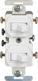 Eaton 276W 15 Amp Commercial Grade Toggle Duplex Switch, White
