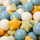 TRENDPLAY Star Ball Pit Balls 50 for Toddlers - YellowBall Pit Ball Shapes for Boys Girls Fun, Birthday Party, Christmas Decorat