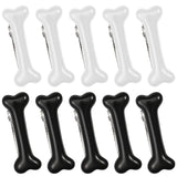 10Pcs Bone Hair Clip, Skull Skeleton HairPins, Black White Bones Hairpins for Women Girls, Side Hair Clip, Cosplay Costume Decor