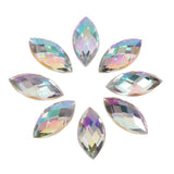 Teardrop Rhinestones, 500 Piece AB Rhinestone, Flatback Rhinestones, Horse Eye Shape Craft Crystals for Necklace Rings Clothing