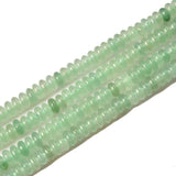 Asingeloo 2x4mm 150pcs Natural Green Aventurine Rondelle Stone Beads Semi-Precious Disk Loose Gemstones Bead for DIY Jewelry Mak