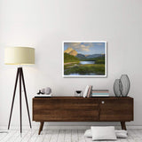 Mount Wilbur At Fishercap Lake, Glacier National Park, Montana-Paper Art-37,,X30,,