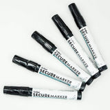 Holmes Stamp & Sign Secure Marker Redacting Pen | Blackout Marker | Blacks Out Private Information (5 Markers) -Like New