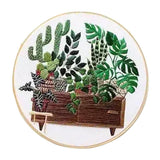 Ilsmysutra Stamped Embroidery Kit With Pattern Stitch Crafts Pot Plant Ec004 |Crafts | Needlecrafts & Yarn | Embroidery & Cros