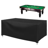 CHINCHILLA 7/8/9 ft Pool Table Cover, Waterproof Sunscreen Billiard Cover Polyester Fabric,for Snooker Billiard Table Cover (7ft