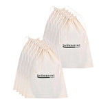 Premium Cotton Shoe Bags 10 Pcs Travel Pouch For Storage