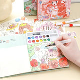 Dkriva Watercolor Book For With Pigments | Diy Drawing Book & Painting Set | Magic Colour Book For Kids | Art Sketch Book & Colo