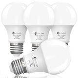 evelor A19 LED Light Bulbs,60 Watt Equivalent Soft White 2700K with E26 Base,Efficient 9W,800 Lumens Non-Dimmable Warm White LED