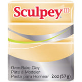 Sculpey III Polymer OvenBake Clay, Jewelry Gold, Non Toxic, 2 oz. bar, Great for modeling, sculpting, holiday, DIY, mixed media