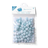 Raicegs 100pcs 5 8mm Rondelle Aquamarine Beads Natural Gemstone Beads Abacus Disk Stone Loose Beads for Jewelry Making DIY Brac