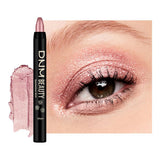 evpct Gold Rose Shimmer Cream Eye Shadow Sticks Brightener Pencils for Women, Rose Silky Eyeshadow Applicator Stick Pen Waterpro