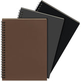 Yahenda 3 Pcs Spiral Notebook Bulk A5 Journal Lined 8.3 x 5.5 Writing Composition Paper Small Notepad Subject Notebook for S