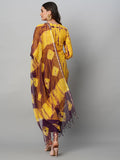 Gosriki Women'S Cotton Blend Straight Printed Kurta With Pant & Dupatta (Barsana Yellow-Gs_S_Yellow_Small),Yellow,,B0CGD52BHR