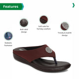 Ortho Joy Fancy Doctor Slipper For Women || Orthopedic Fashionable Women Slipper,Maroon,5,B0BRNM6HHY