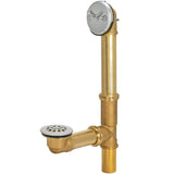 EZFLO 11/2 Inch Trip Lever Bath Waste and Overflow Drain Kit, Brass with Chrome Plated Trim, 35201