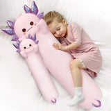 Mewaii Artist-Designed Ultra Soft Plush Long Body Pillow, Extra Stuffing for Comfort, Premium Quality Stuffed Animal Gift for Gi
