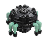 2 Pack - Orbit Adjustable Flow 8-Port Drip Irrigation Manifold for 1/4 Inch Tube