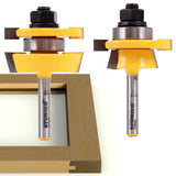 YONICO Cabinet Door Rail and Stile Router Bits Set 2 Bit Shaker 1/4Inch Shank 12249q