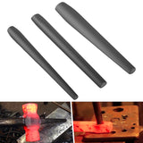Blacksmith Drift Kit Blacksmith Hammer Eye Drift Tool Set Includes Knifemakers Tomahawk, Large Hammer and Mouse Axe Drift, Black