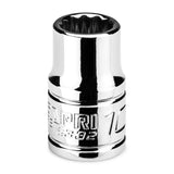 Capri Tools 10 mm Shallow Socket, 3/8 in. Drive, 12point, Metric