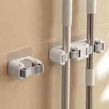 Broom Holder Wall Mount Self Adhesive, NoDrill Mop Grip Organizer for Home
