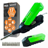 Kelvin Tools - Kelvin 17 Urban Screwdriver Set, All in One Everyday Multitool Screwdriver, Multi-Tip, Compact & Universal Precis