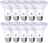 10 Pack PAR20 Outdoor LED Flood Light Bulb 8W 75 Watt Equivalent 500 Lumens Dimmable Waterproof E26 4000K Cool White LED Flood L