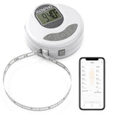RENPHO Body Measuring Tape, Bluetooth Smart Tape Measure with Lock Hook & Retractable Function, Accurate Body Fat Measurement De