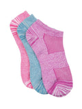 Columbia Women Flat Knit Marled & Space Dye NoShow Socks (Pack Of 3), Multi, Free Size